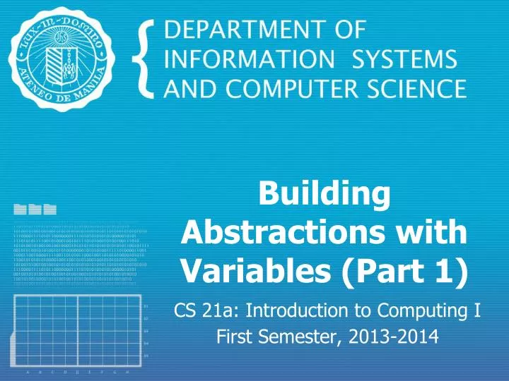 building abstractions with variables part 1