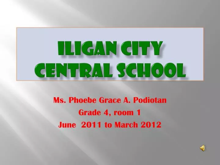 iligan city central school