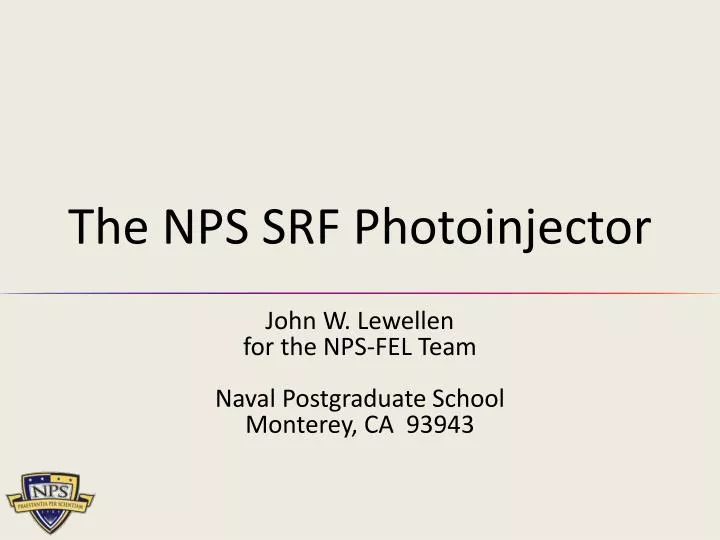the nps srf photoinjector