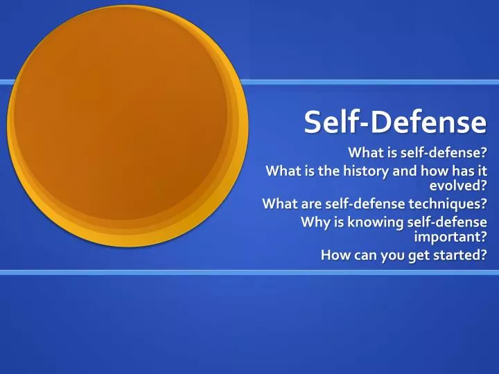 self defense