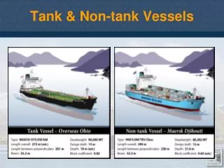 Tank &amp; Non-tank Vessels