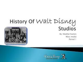 History Of Walt Disney Studios