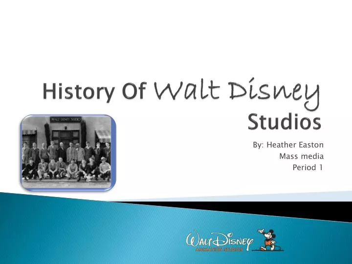 history of walt disney studios