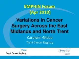 EMPHIN Forum (Apr 2010)