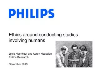 Ethics around conducting studies involving humans