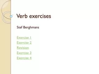 verb exercises