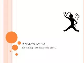 analys av tal