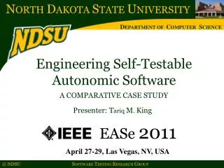 Engineering Self-Testable Autonomic Software