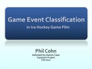 Game Event Classification in Ice Hockey Game Film
