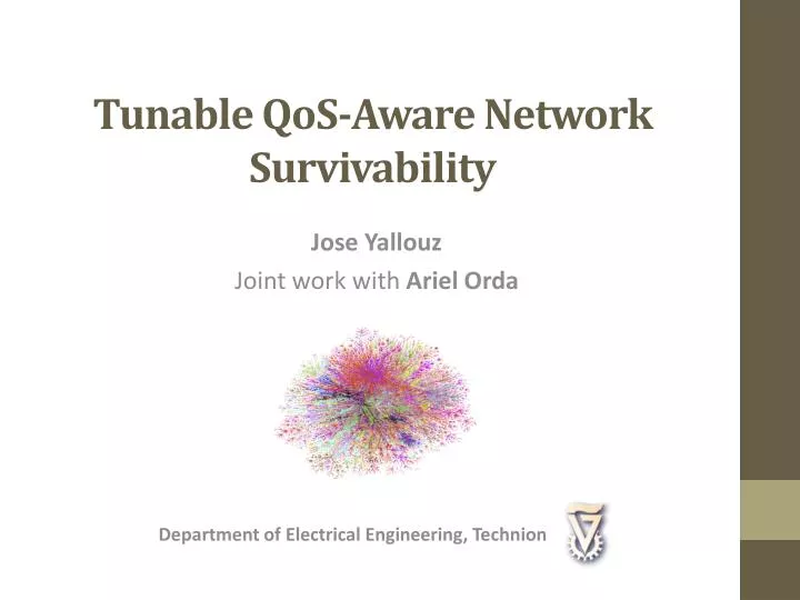 tunable qos aware network survivability