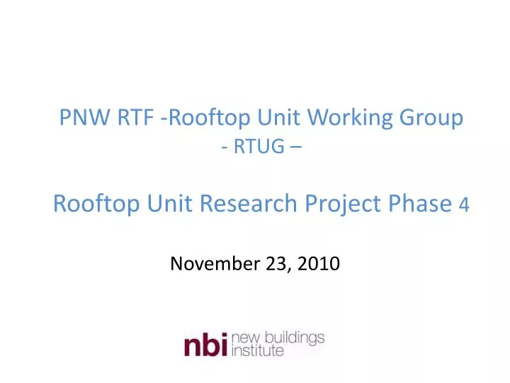 pnw rtf rooftop unit working group rtug rooftop unit research project phase 4