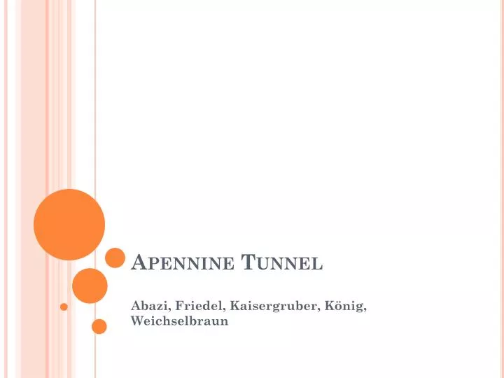 apennine tunnel