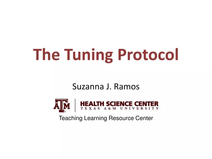 the tuning protocol