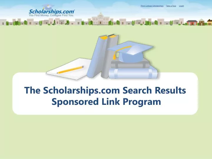 the scholarships com search results sponsored link program