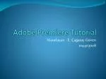 Adobe Premiere Tutorial - slide 1