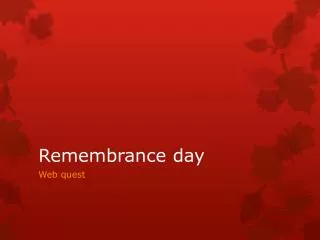 Remembrance day