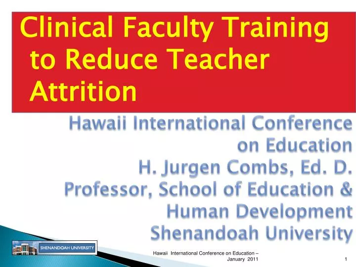 clinical faculty training to reduce teacher attrition