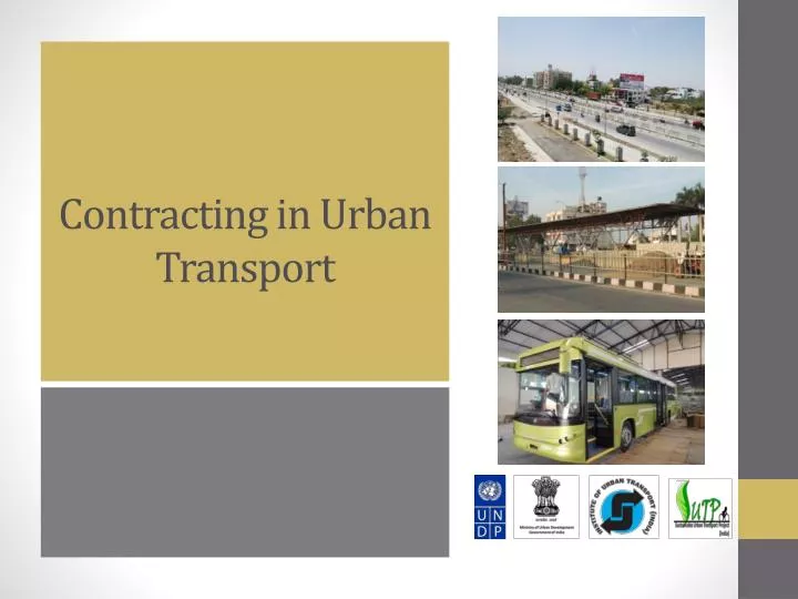 contracting in urban transport