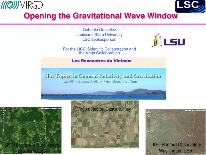 opening the gravitational wave window