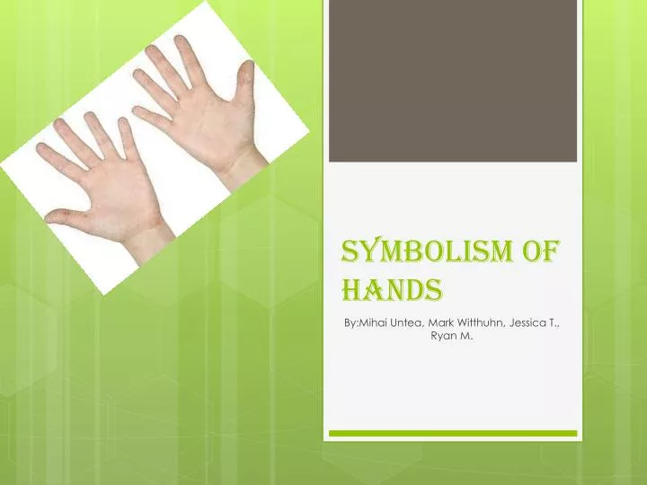 symbolism of hands