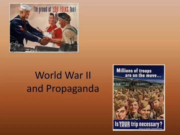world war ii and propaganda