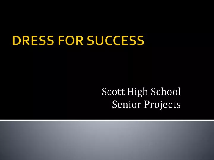 scott high school senior projects