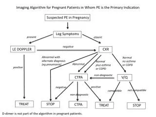 Imaging Algorithm for Pregnant Patients in Whom PE is the Primary Indication