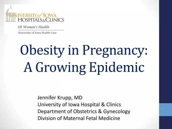 obesity in pregnancy a growing epidemic