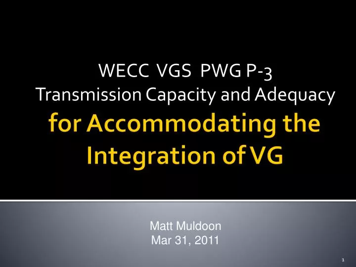 wecc vgs pwg p 3 transmission capacity and adequacy