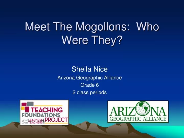 meet the mogollons who were they