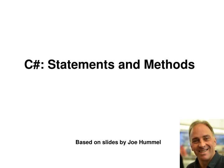 c statements and methods