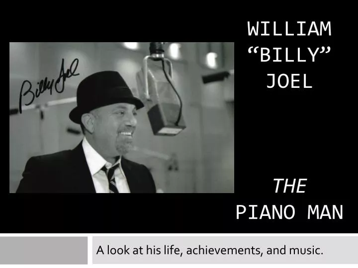 william billy joel the piano man