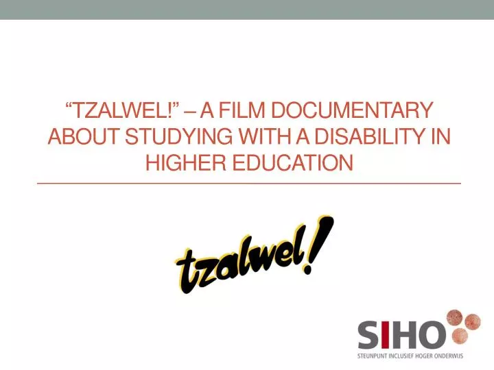 tzalwel a film documentary about studying with a disability in higher education