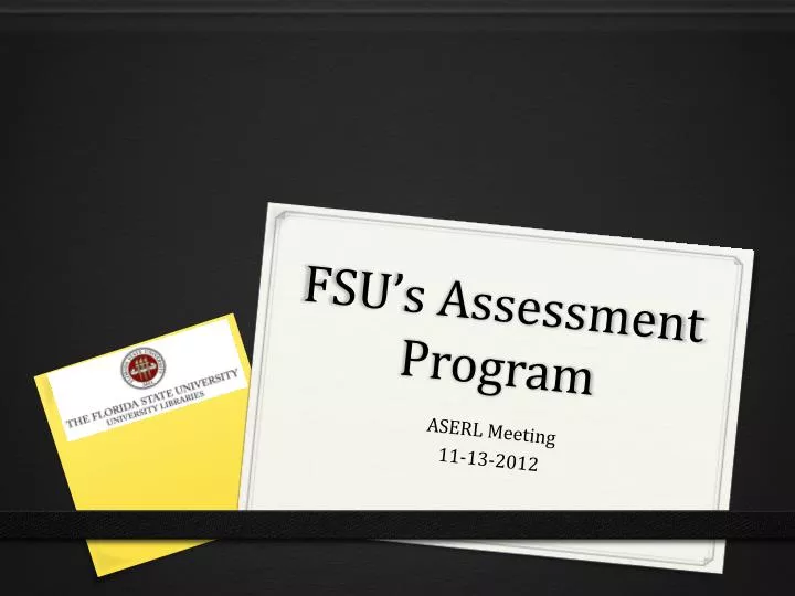 fsu s assessment program
