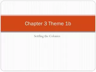 chapter 3 theme 1b
