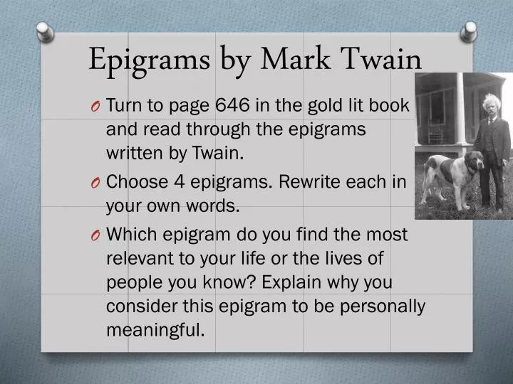 epigrams by mark twain