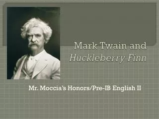 Mark Twain and Huckleberry Finn