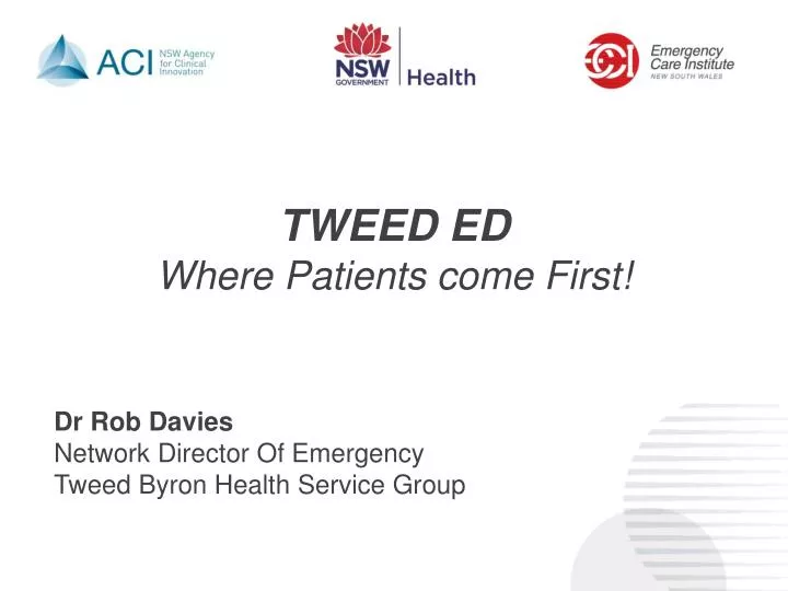 tweed ed where patients come first