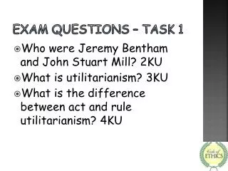 Exam Questions – TASK 1