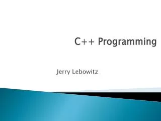 C++ Programming