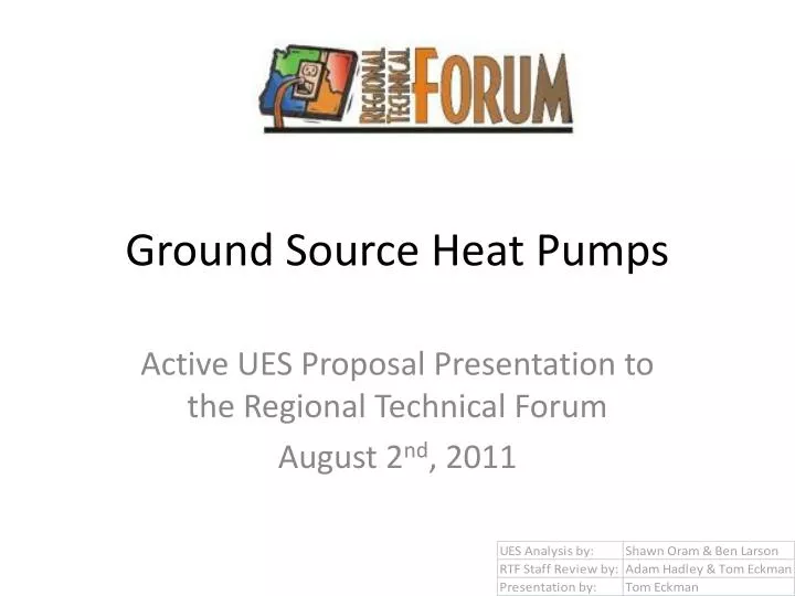 ground source heat pumps