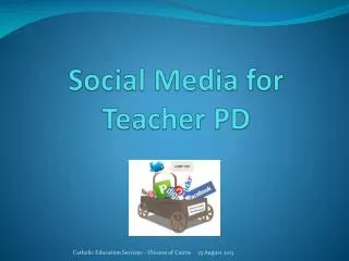 Social Media for Teacher PD