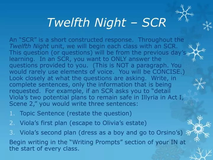 twelfth night scr