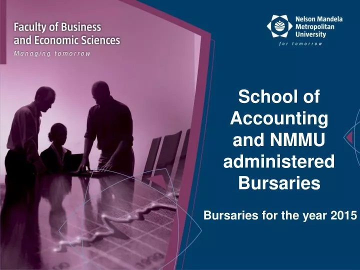 school of accounting and nmmu administered bursaries