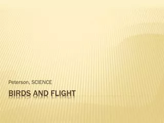 peterson science