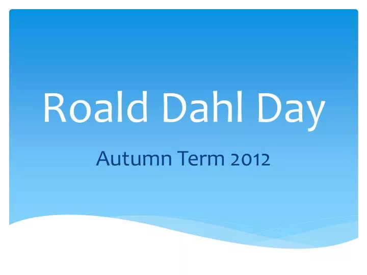 roald dahl day