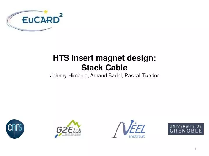 hts insert magnet design stack cable johnny himbele arnaud badel pascal tixador