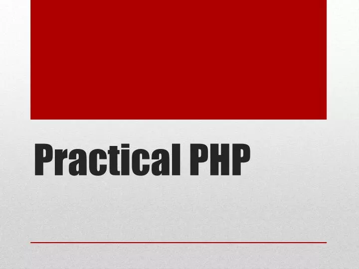 practical php