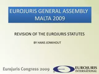 REVISION OF THE EUROJURIS STATUTES
