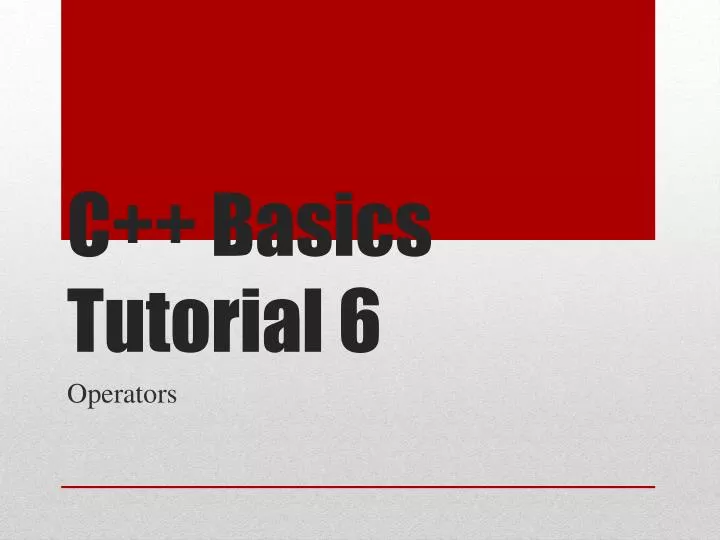 c basics tutorial 6